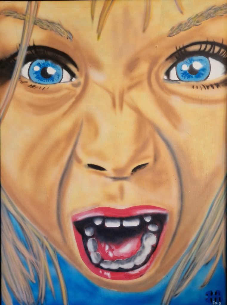 Picture of a screaming child - close up - by Jesper Hansen